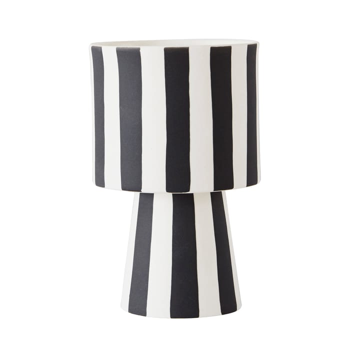 Vaso de flores Toppu Ø10 cm - preto-branco - OYOY