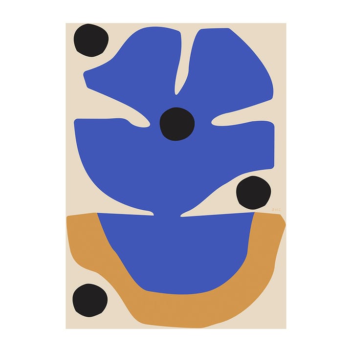 Póster Flor Azul  - 30x40 cm - Paper Collective