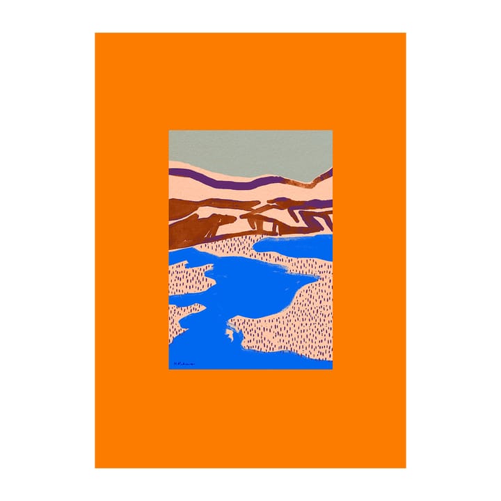 Poster Orange Landscape  - 30x40 cm - Paper Collective