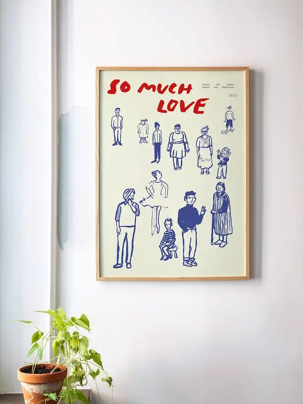 Póster So Much Love  - 50x70 cm - Paper Collective