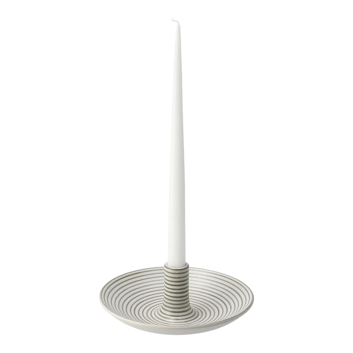 Suporte de velas Linje pequeno - Branco-hemp - Paradisverkstaden