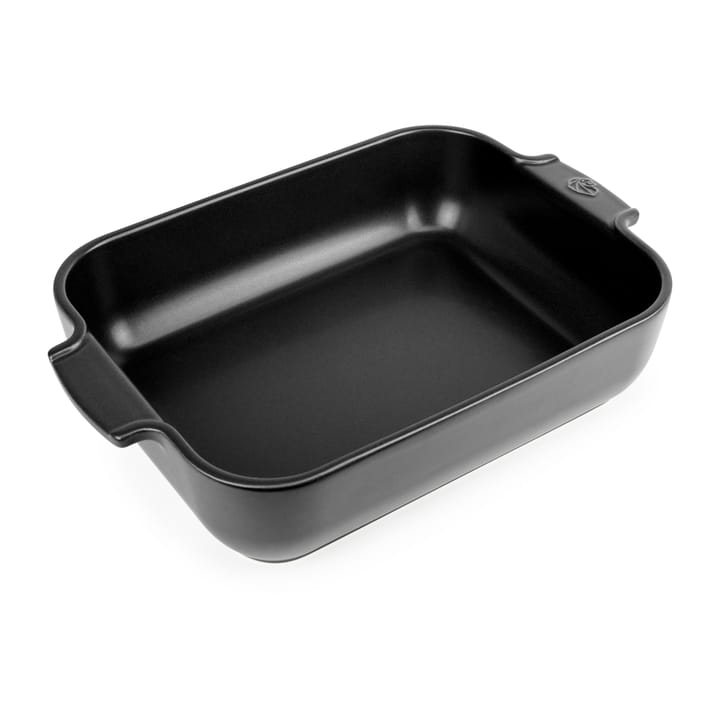 Travessa de cerâmica Appolia 22x32 cm - Preto cetim - Peugeot