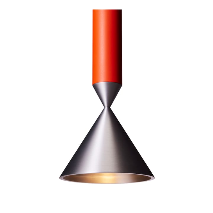 Candeeiro de teto Apollo 59 - Red orange-aluminium - Pholc