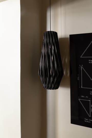 Pilke Signature candeeiro suspenso 30/70 cm - Preto - Pilke