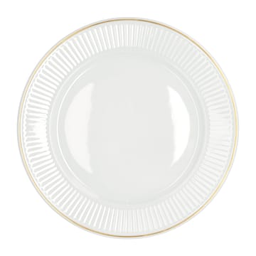 Prato com aro dourado Plissé Ø22 cm - Branco - Pillivuyt