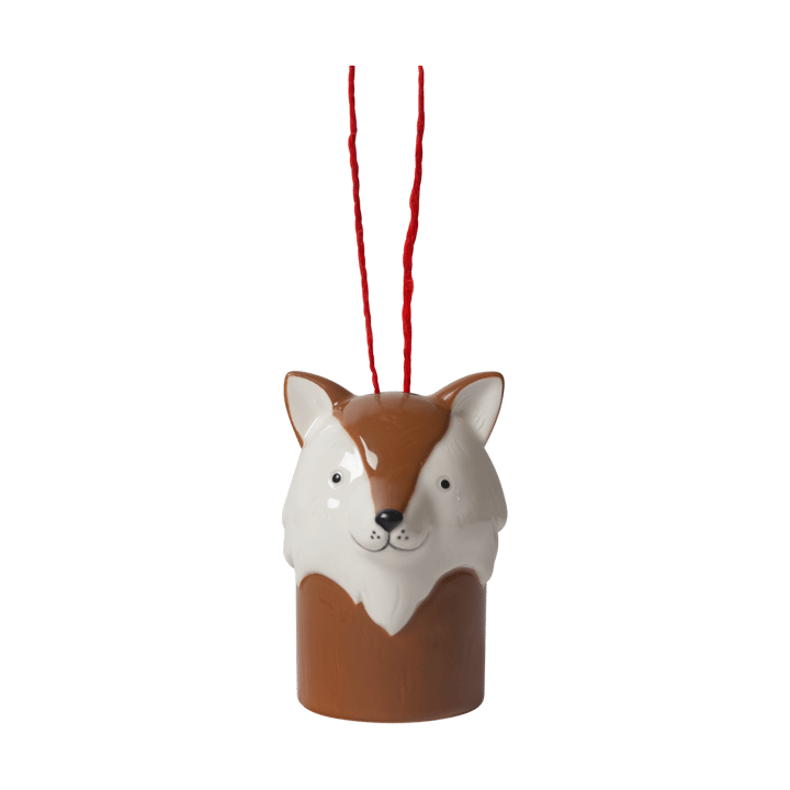 Pingente da árvore de Natal Fox, Branco-castanho  Pluto Design