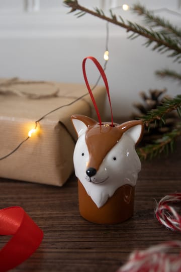 Pingente da árvore de Natal Fox - Branco-castanho  - Pluto Design