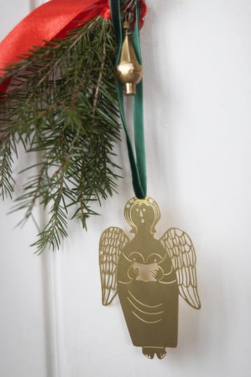 Pingente da árvore de Natal Stig L Gingerbread Angel - Dourado  - Pluto Design