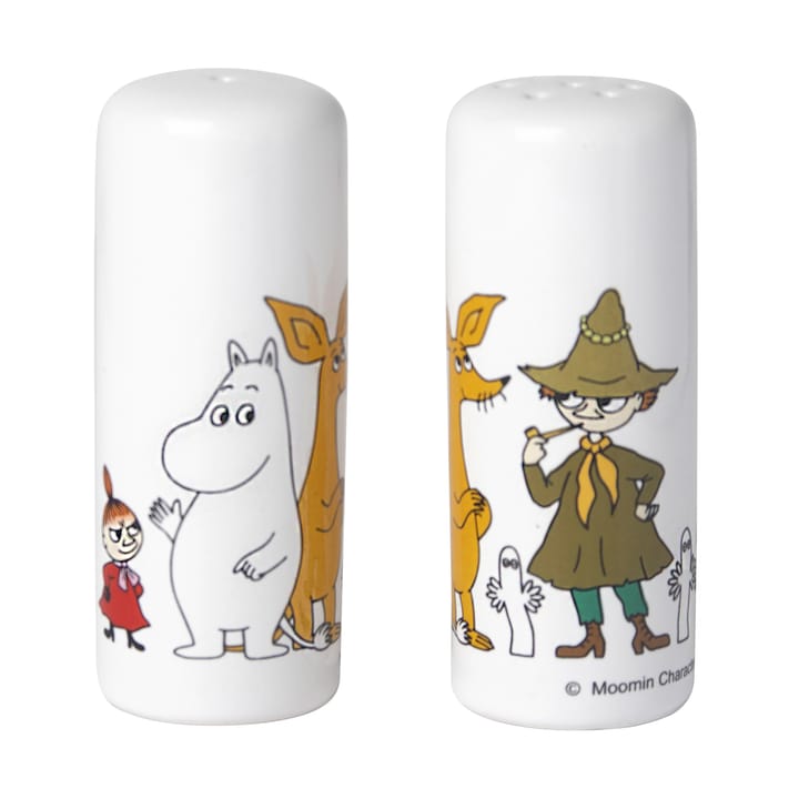 Saleiro & pimenteiro Mumin buddies - Vit-multi - Pluto Design