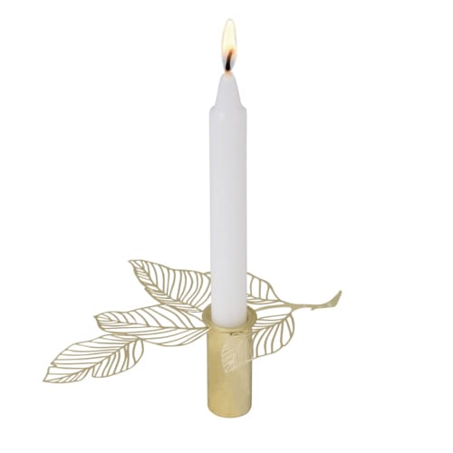 Suporte de velas Hassel 3 cm, dourado Pluto Design