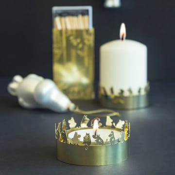 Suporte de velas Moomin etsad  - Dourado - Pluto Design