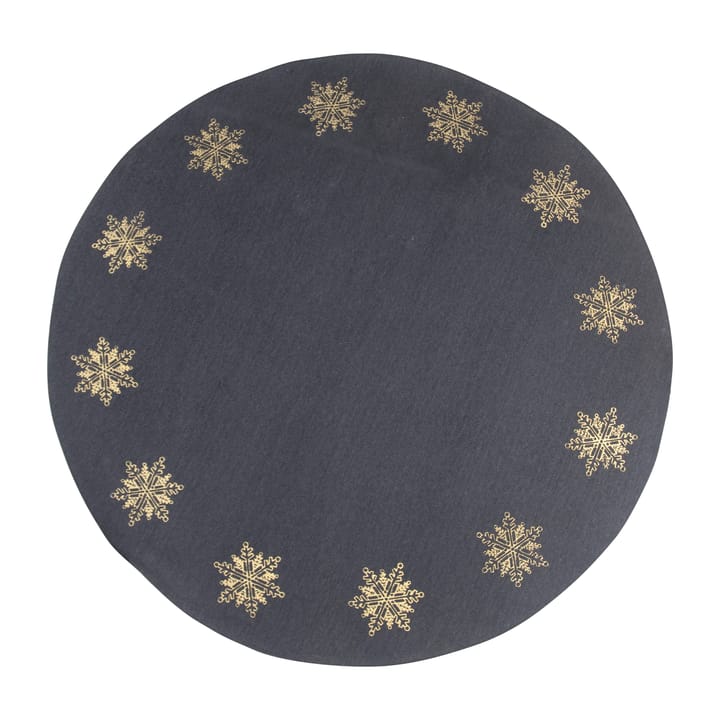 Tapete da árvore de Natal estrela da neve Ø110 cm - Cinzento-dourado - Pluto Design