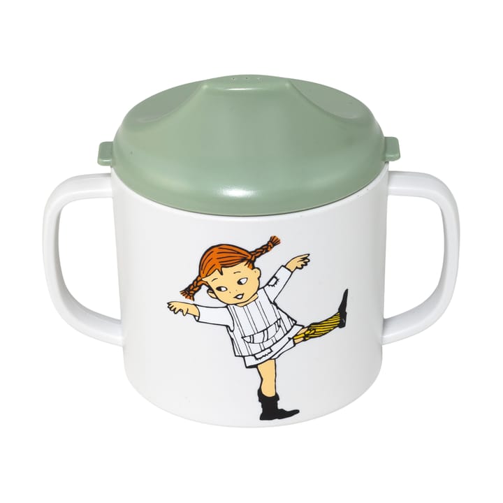 Caneca infantil com bico Pippi Cirkus 20 cl - Verde - Rätt Start