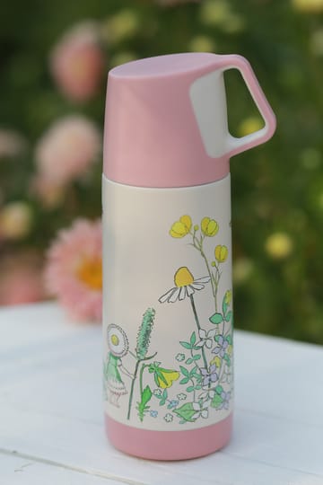 Termo Elsa Beskow Blomsterfesten 350 ml - Branco - Rätt Start