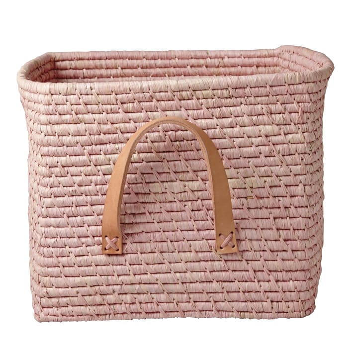 Cesto de armazenamento Rice raffia - rosa - RICE