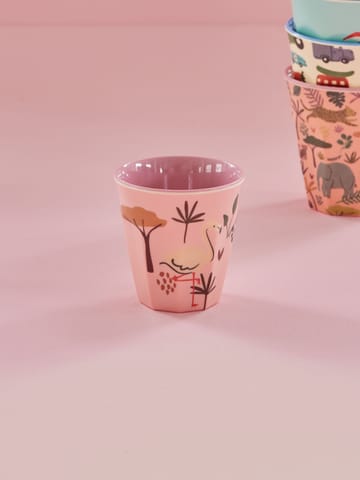 Copo infantil de melamina Rice - Pink Jungle Animal - RICE