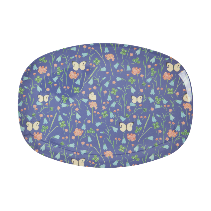 Prato de melamina Rice 22x30 cm - Navy Blue - RICE