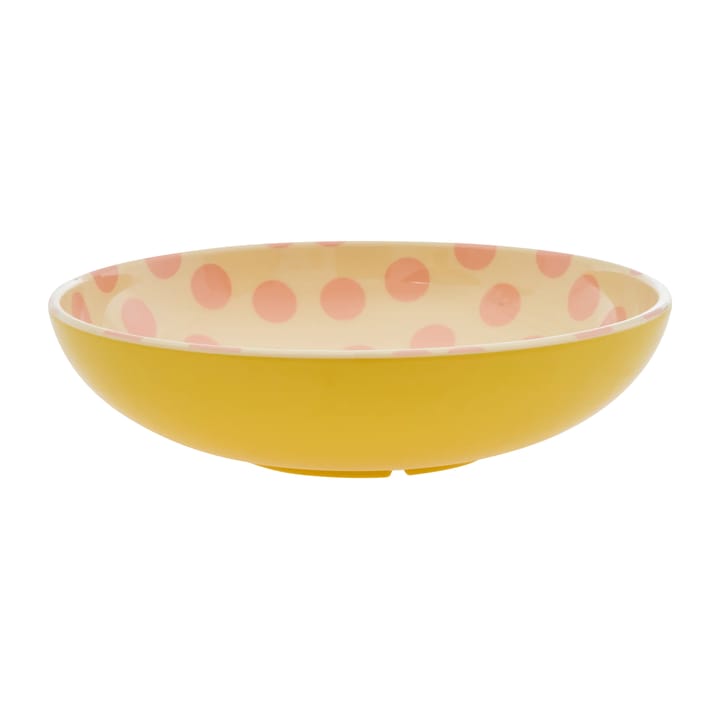 Saladeira de melamina Rice Ø29,9 cm - Rosa pontos-amarelo - RICE