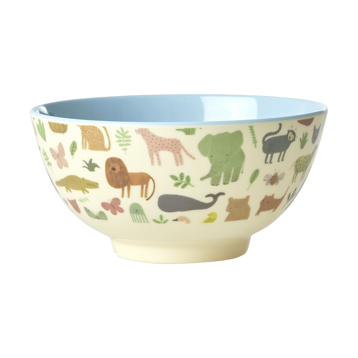 Tigela de melamina Rice medium, Sweet Jungle Print-Soft blue RICE