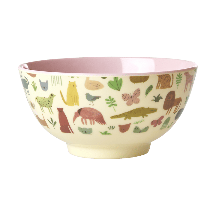 Tigela de melamina Rice medium - Sweet Jungle Print-Soft Pink - RICE