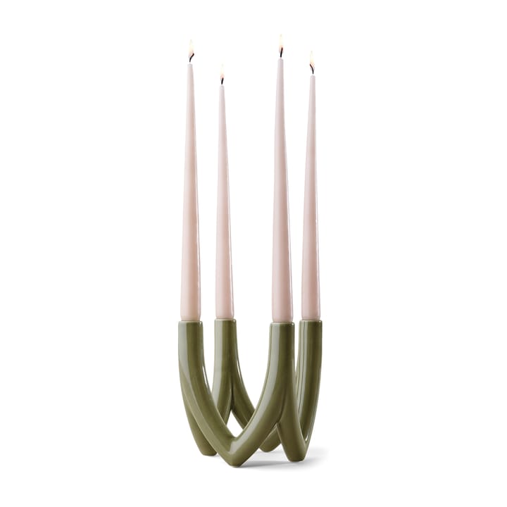 Suporte de velas Chandelier no. 56, Verde azeitona Ro Collection