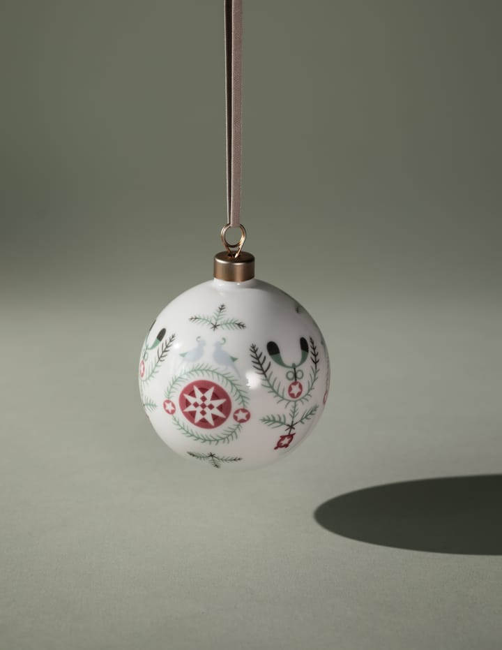 Bola de natal Swedish Grace Winter Ø8 cm - Branco 
 - Rörstrand