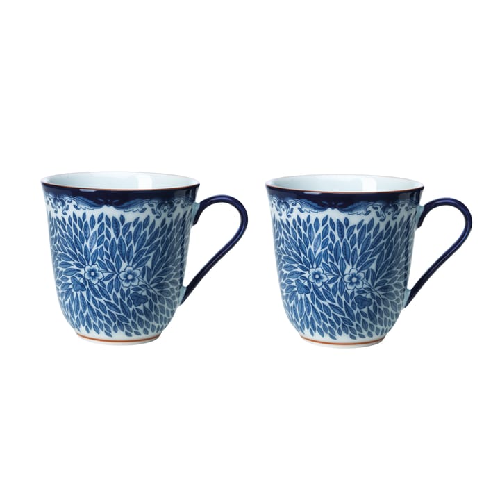 Caneca Ostindia Floris 30 cl, 2 un. - Azul - Rörstrand