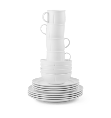 Serviço de mesa Grand Cru Soft branco 16 peças - Branco - Rosendahl