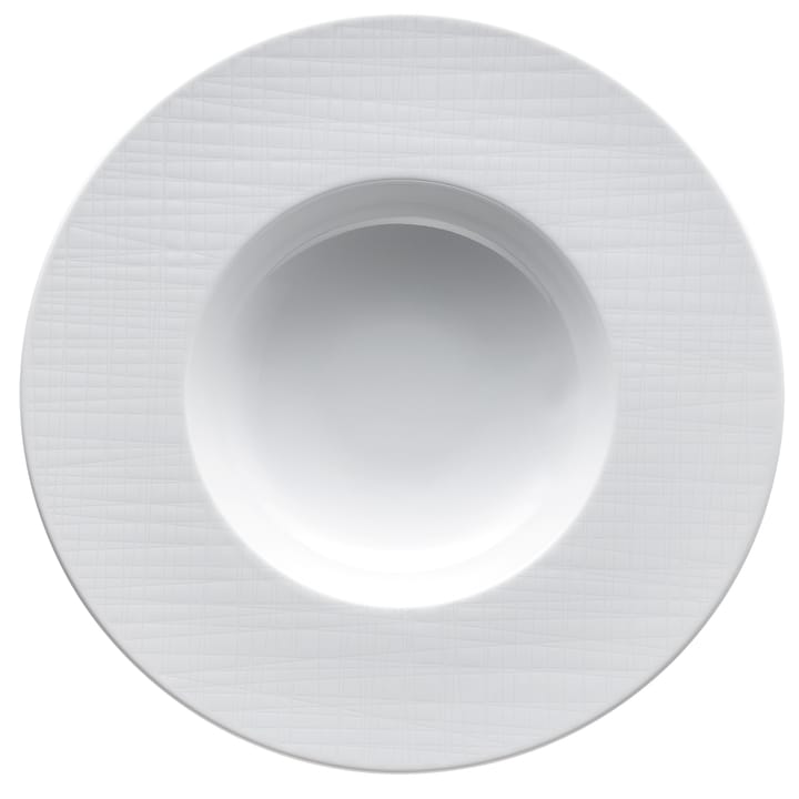 Prato fundo Mesh Rim 28 cm - Branco - Rosenthal