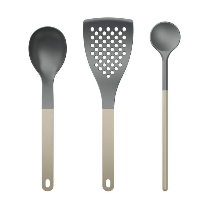 Conj. Utensílios de cozinha Optima 2 3 peças - Bege nylon - Rosti