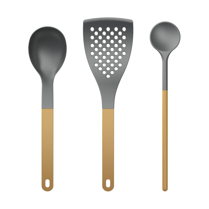 Conj. Utensílios de cozinha Optima 2 3 peças - Curry nylon - Rosti