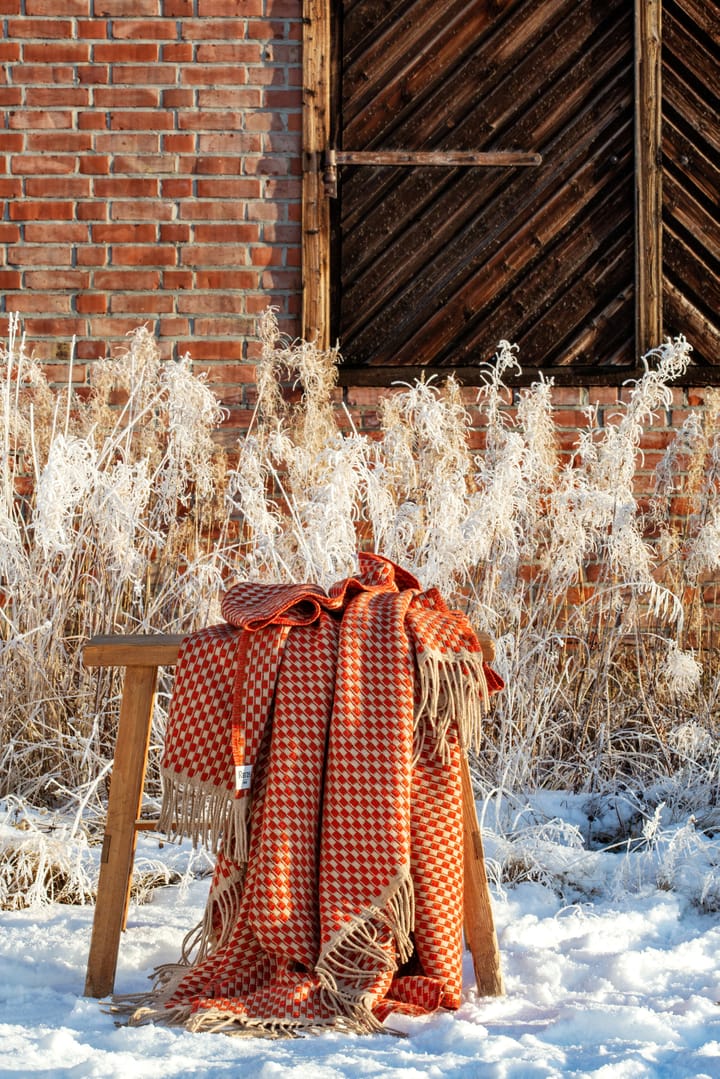 Manta Isak 150x210 cm, Red sumac Røros Tweed