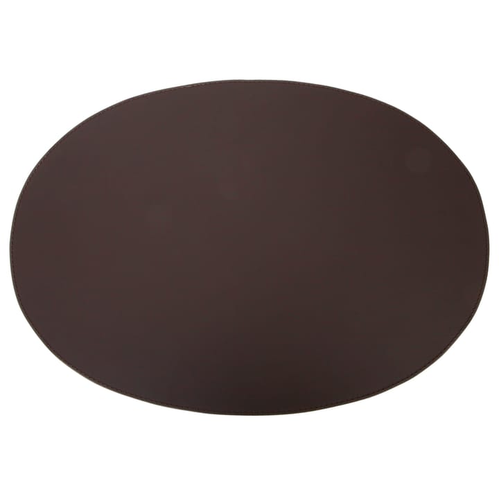 Ørskov individual de mesa em couro oval 47x34 cm, Chocolate Ørskov