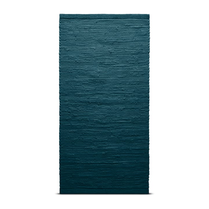 Tapete Algodão 140x200 cm - petroleum (azul petróleo) - Rug Solid