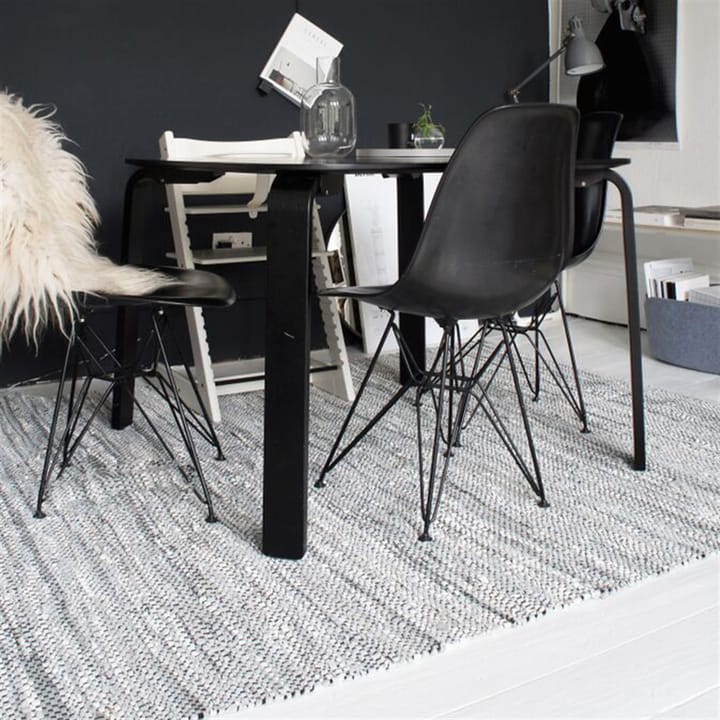 Tapete Leather 140x200 cm - light grey (cinza claro) - Rug Solid