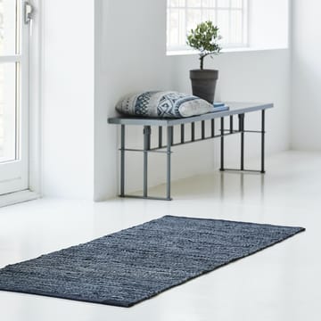 Tapete Leather 60x90 cm - dark grey (cinza escuro) - Rug Solid