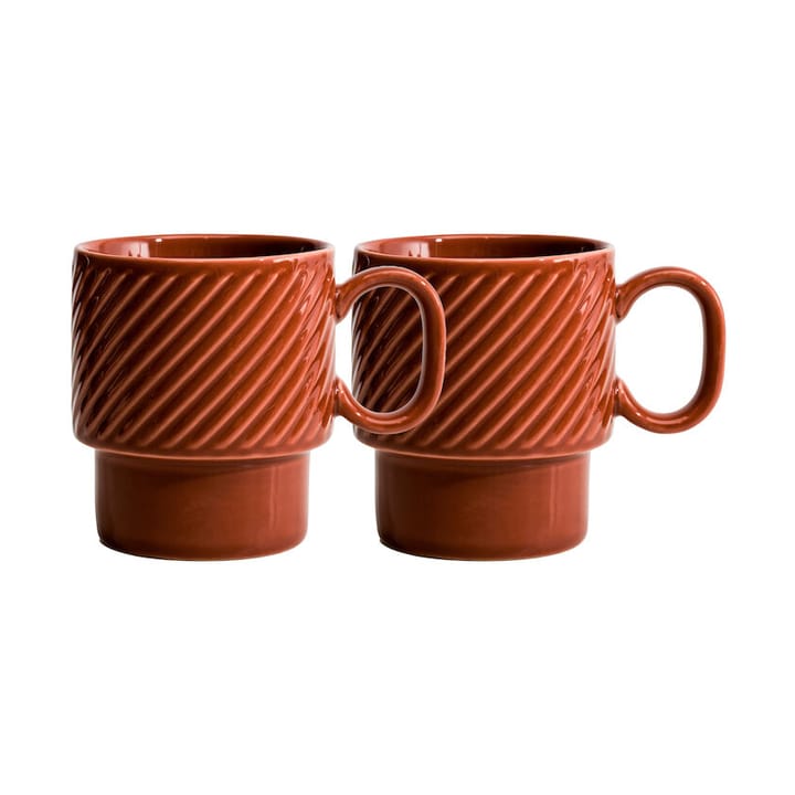 Caneca Coffee & More, 2 un. - Terracota - Sagaform