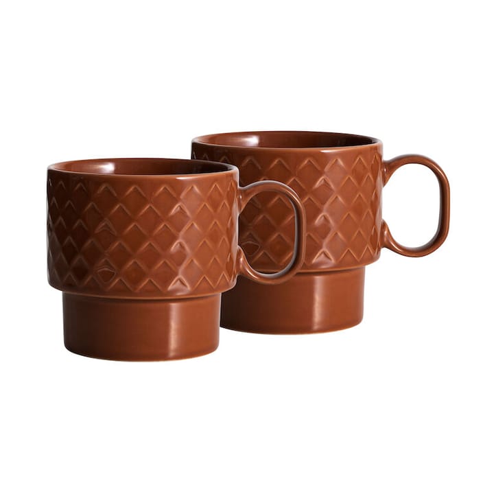 Caneca Coffee & More, 2 un. - Terracota - Sagaform