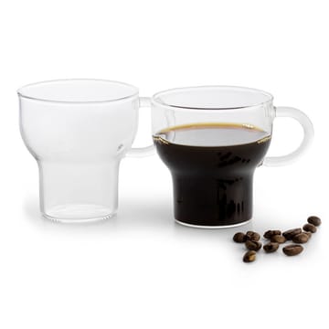 Caneca de vidro Sagaform 15 cl, 2 un. - transparente - Sagaform