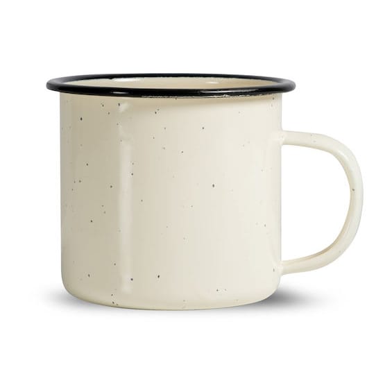 Caneca esmaltaldo Doris 35 cl - Bege - Sagaform