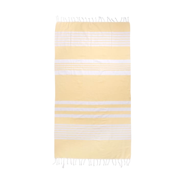 Toalha de banho listrada Ella hamam 145x250 cm - Amarelo - Sagaform