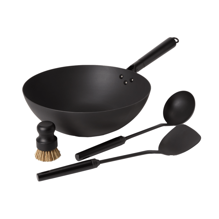 Satake Conj. wok de aço carbono  - 57 cm - Satake