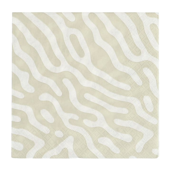 Guardanapos Solstickan 33x33 cm 20 unidades - Sand-branco - Scandi Essentials