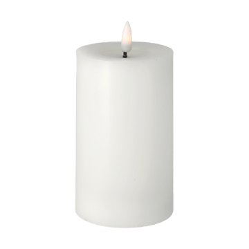 Vela LED Bright Melt 15 cm - Branco - Scandi Essentials