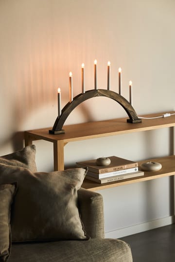 Arco de velas de advento Sky 41 cm - Tingimento escuro - Scandi Living