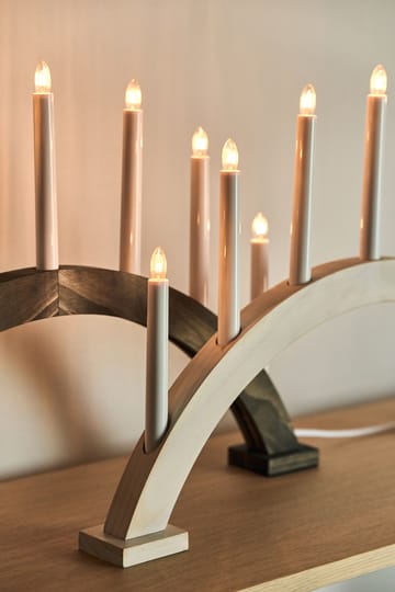 Arco de velas de advento Sky 41 cm - Tingimento escuro - Scandi Living