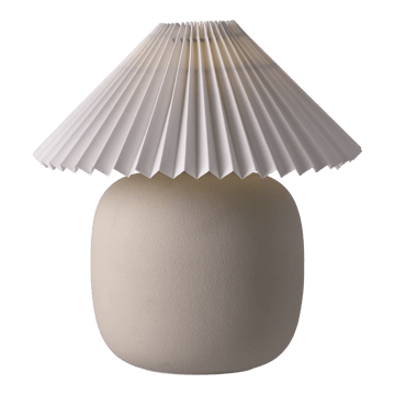 Candeeiro de mesa Boulder 29 cm beige-pleated white - undefined - Scandi Living