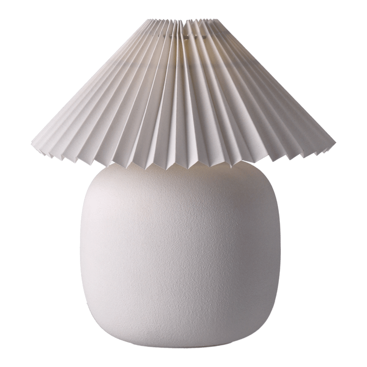 Candeeiro de mesa Boulder 29 cm white-pleated white - undefined - Scandi Living