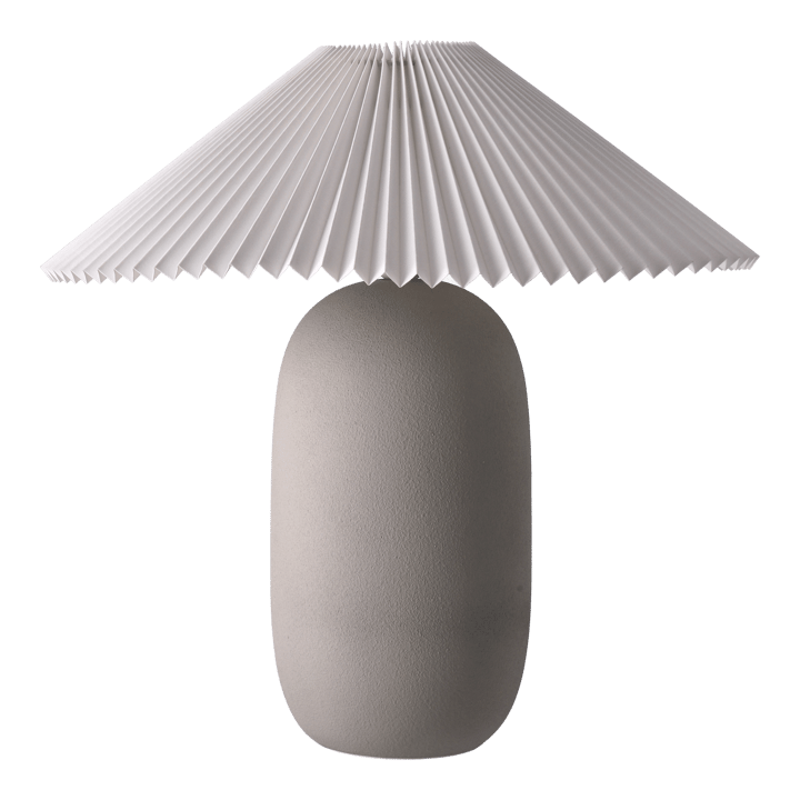 Candeeiro de mesa Boulder 48 cm grey-pleated white - Base de candeeiro - Scandi Living