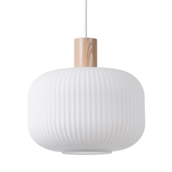 Candeeiro de teto Fair Ø30 cm - Vidro fosco-freixo - Scandi Living